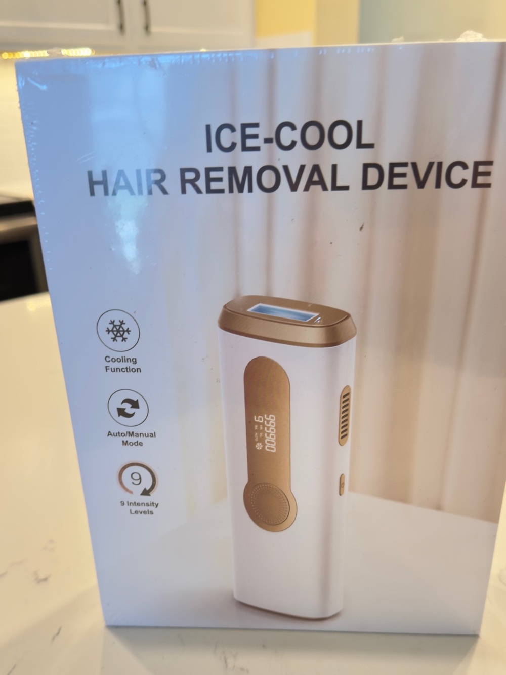 NIB- never opened laser Hair Removal Device - White & Gold